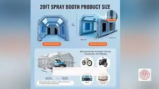 🚗🎨 Transform Your Garage with the Ultimate Inflatable Paint Booth! 20x10x8 ft Powerful Setup 🌟