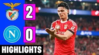 Benfica vs Napoli 2-0 Resumo | Richard Rios Goal | UCL 2025-26 Highlights | Leandro Barreiro