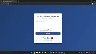 Fake news detection system using Ai