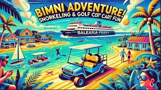 Snorkeling Adventures & Golf Cart Fun in Bimini! 🏝️ | Balearia Ferry to the Bahamas 🚢🌊