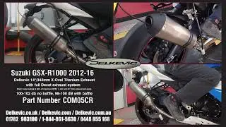 Delkevic Exhaust Muffler X-Oval Titanium sound Suzuki Gixxer GSXR1000