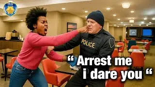 Entitled Psycho Karen Attacks Cops and Refuses to Leave Hotel | Karens Getting Arrested By Police