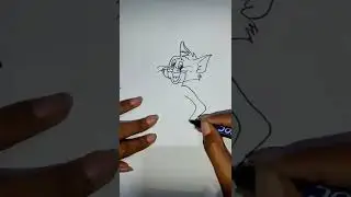 How to draw Tom / step by step / Tom and Jerry /Easy drawing / cartoon character / #short #trending