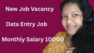 Data Entry job |New vacancy | No application fees 