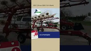 COVER MORE GROUND! 2021 Sitrex QRX-16 16-Wheel V-Rake Auction | Hydraulic Kicker | Consign.bid
