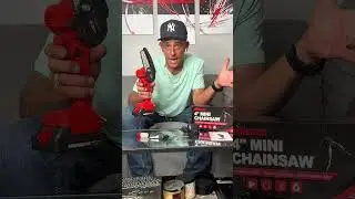 Make Yard Work a Breeze with This Lightweight Electric Mini Chainsaw!