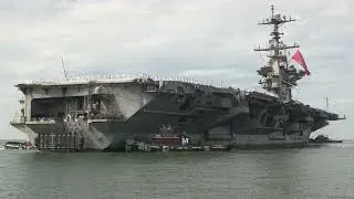 Aircraft Carrier USS Harry S. Truman Returns Home from 9-Month Deployment