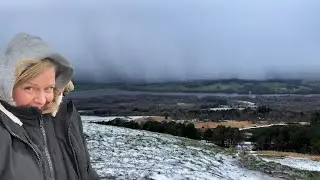 Rivington Pike Tower Hike in the Snow & Hail Vlog