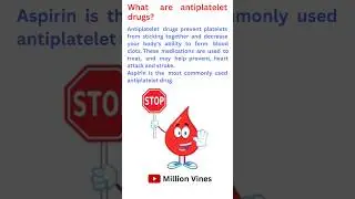 What are Antiplatelet? || #antiplatelet #ytshorts #pharmacy #dpharma #esic #shorts #shortsvideo