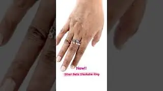 Handcrafted Silver Bells Stackable Ring | 925 pure sterling silver | Smith Jewels