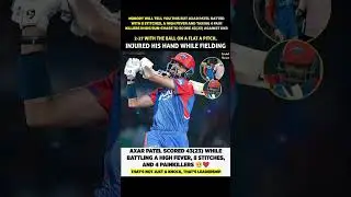 Hats off to Leadership and dedication of Axar Patel #axarpatel #delhicapitals #dcfans #ipl2025