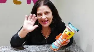 Reciclar e Educar - Corujinha Feita com Meia e EVA
