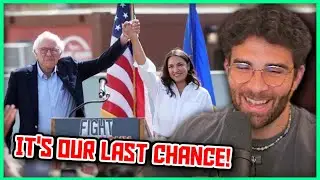 Bernie & AOC are Drawing RECORD Crowds | Hasanabi Reacts