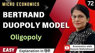 #71.1 BERTRAND DUOPOLY MODEL | CLASSICAL MODEL | OLIGOPOLY |