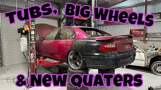 Mini Tubbed My Vx Commodore Burnout Car!!!