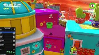Super Mario Odyssey Any% Speedrun 1:07:34 (No Commentary)