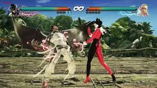 KOF MUGEN Devil Jin&rsquo;s Complicated wire only on LIli Harley Quinn mod