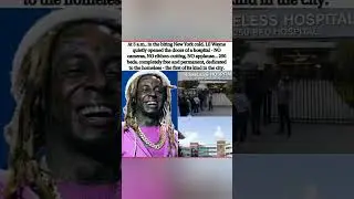 5AM. No cameras. Lil Wayne opens FREE hospital for homeless 🏥🔥 250 beds. PURE LEGEND 😱👑