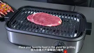 Smoke-Free indoor BBQ electric grill smokeless grill Healthier Grilling Modern Kitchen Appliance
