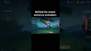 behind the scene Hanabi field op special skin entrance animation