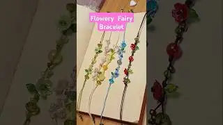 Aesthetic Flower Beads Bracelet #diy #beads #beadsbracelets #gelang #manik
