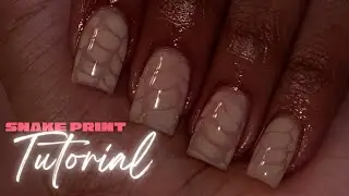 Easy Snake Print Nails Tutorial 🐍 | Beginner-Friendly | Blooming Gel Nail Art