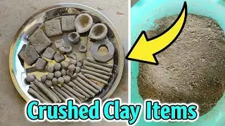 All black clay items crush 😍 // black clay items // crunchy clay crush // pure black colur 