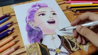 How I drew RUMI from KPop Demon Hunters😍 time-lapse | Draw with May