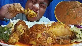Eating spicy chicken curry | stink beans burn | Perfect Life