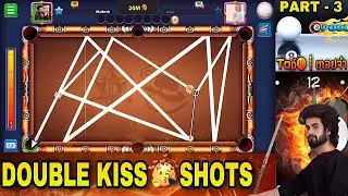 Incredible DOUBLE KISS SHOTS || TOP 10 Best Kiss Shots In 8 Ball Pool History || 20 M |Glowing World