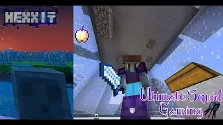 Hexxit (Minecraft 1.5.2 modpack) - Blue slime island, Notch Apple and frozen battletower!