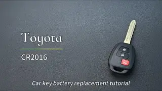 Replace Toyota key battery CR2016 keyless entry remote HYQ12BDM