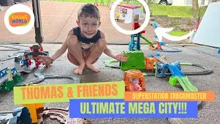 ULTIMATE MULTIPLE TRACK SET MEGA CITY!! SUPER STATION- Thomas and Friends!!