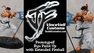 PrototypeZ Ryu Paint Up with Extended Fireball