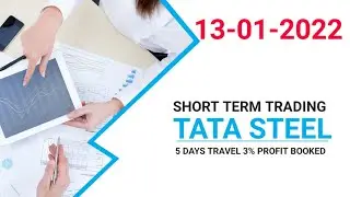 Short term trading - TATA STEEL - 3%Profit booked - NEXT SHORT TERM STOCK