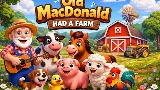  Old MacDonald Had a Farm | Farm Animals Song for Kids | Nursery Rhymes | Toddler Song