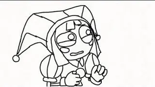 Gangle gose to fix her comedy mask