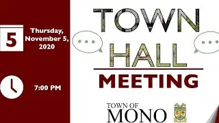 Town Hall Meeting | November 5, 2020