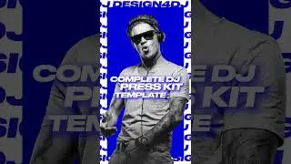 Pro DJ Press Kit / EPK Template #dj #djpresskit #epk #design4dj