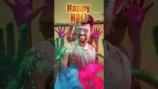 Get into Holi mode! Here we bring exclusive colorful templates to make your editing more exciting!