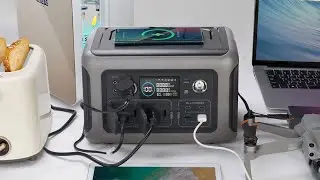 ALLPOWERS R600 Portable Power Station 299Wh LiFeP04 Battery with 2x 600W (1200W Surge) AC Outlets
