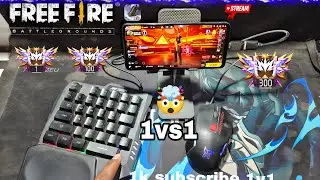 1vs1 MINI KEYBOARD AND MOUSE MOBILE GAMING SETUP 🤯