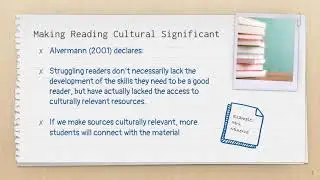 Making Reading Relatable  Professional Development Presentation1