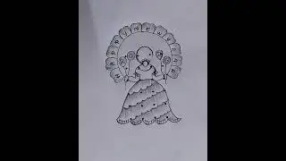 New year rangoli 2026 🌺 simple and easy dots rangoli 🌺 girl with new year rangoli 🌺 flower rangoli 🌺