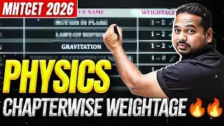 MHT CET Physics Chapter Wise Weightage 2026 | Physics Analysis & Important Chapters MHTCET 2026