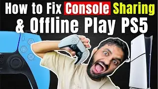 How to Fix Console Sharing and Offline Play PS5 ⚡#playstation5 #ps5