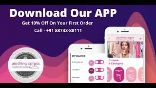 Download Washing Xpress App & Avail 10% Discount On Your 1st Order.Online Laundry APP Washing Xpress