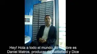 Daniel Matros, producer de Battlefield 4, Saluda a los lectores de Psicocine