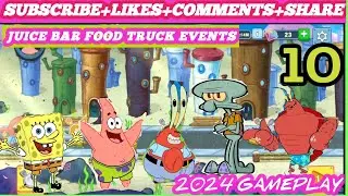 SpongeBob: Krusty Cook-Off-Gameplay Part 10 - Food Truck Events : JUICE BAR (iOS, Android)#viral#yt