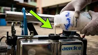 #how  to put chemical into fogging machine and fog everywhere in school area.”